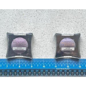 Kleancolor American Eyecon 2 Wet/Dry Baked eyeshadows Plum & Glitter Amethyst
